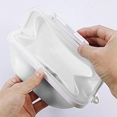 Boite conservation alimentaire - NewSiliconeLunchBox™ - Blanc - Rangement Facile