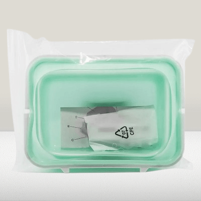 Boite conservation alimentaire - NewSiliconeLunchBox™ - Vert - Rangement Facile