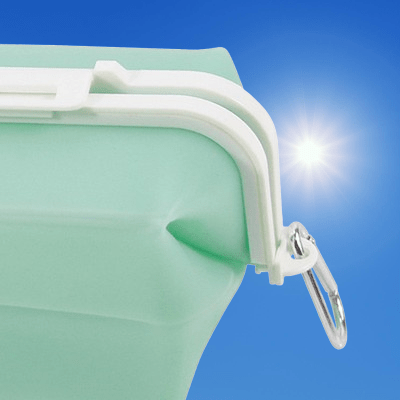 Boite conservation alimentaire - NewSiliconeLunchBox™ - Vert - Rangement Facile