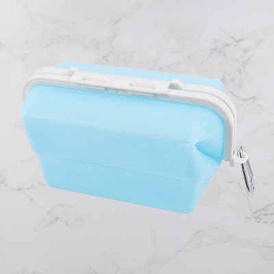 Boite conservation alimentaire - NewSiliconeLunchBox™ - Bleu - Rangement Facile