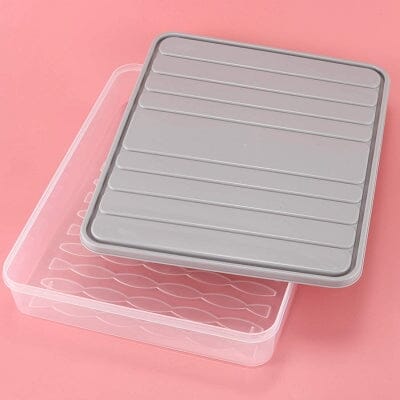 Boîte de rangement - FoodSaverBox™ - Carré gris - Rangement Facile