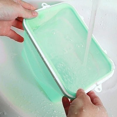 Boite conservation alimentaire - NewSiliconeLunchBox™ - Vert - Rangement Facile