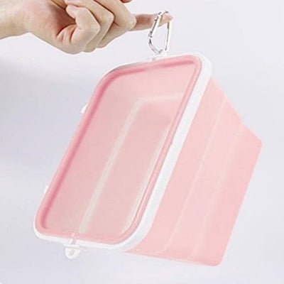 Boite conservation alimentaire - NewSiliconeLunchBox™ - Rose - Rangement Facile