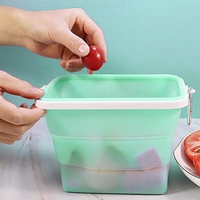 Boite conservation alimentaire - NewSiliconeLunchBox™ - Vert - Rangement Facile