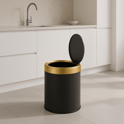 Poubelle | Élégance Dorée - Rangement Facile