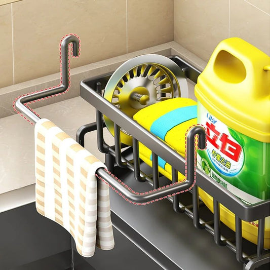 egouttoir organisateur chochet linge vaisselle eponge couvercle evier