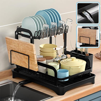 egouttoir Vaisselle 2 Niveaux | Spaceo - Rangement Facile