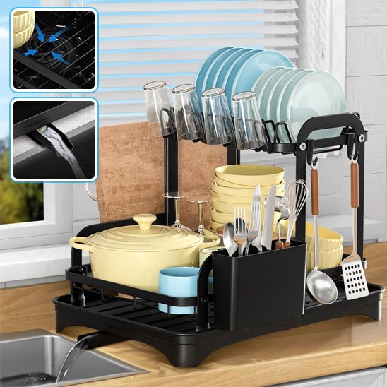 egouttoir Vaisselle 2 Niveaux | Spaceo - Rangement Facile