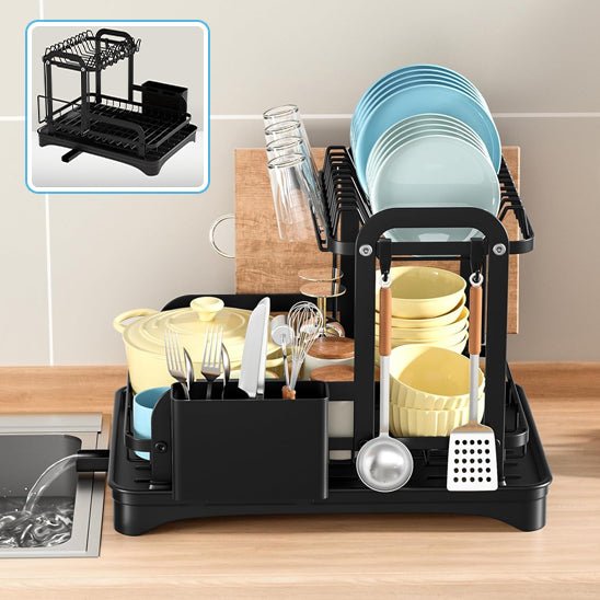 egouttoir Vaisselle 2 Niveaux | Spaceo - Rangement Facile