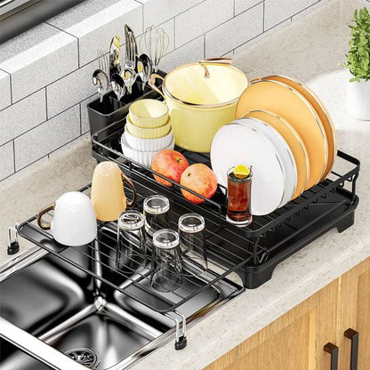 egouttoir vaisselle extensible | AquaFlex - Rangement Facile