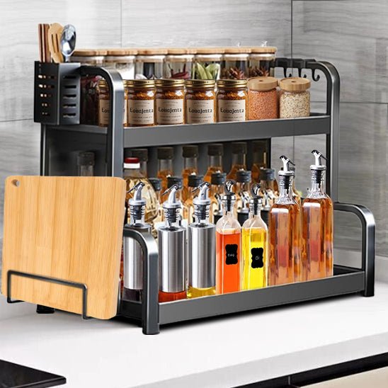 etagere-cuisine-huile-vinaigre-epices-plache-decoupe-crochet--multi-niveau-pot