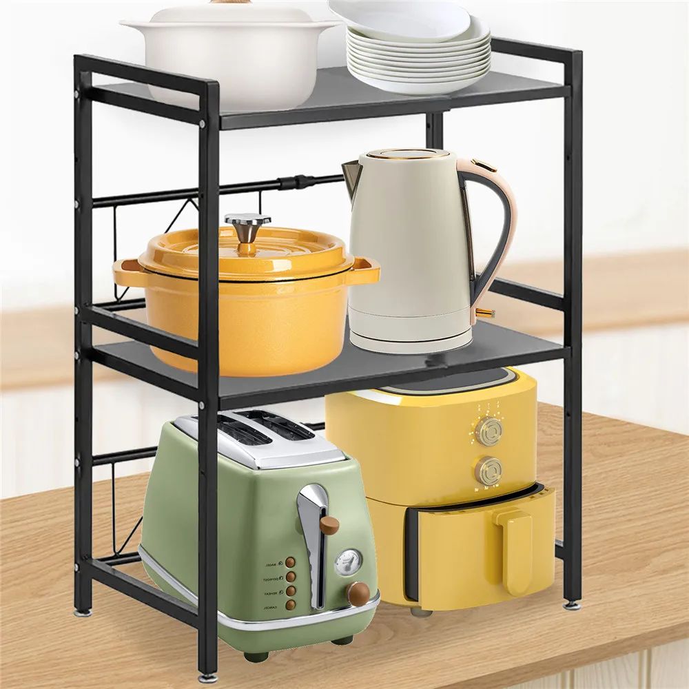 étagère cuisine | OrganizPro Double Niveau - Rangement Facile