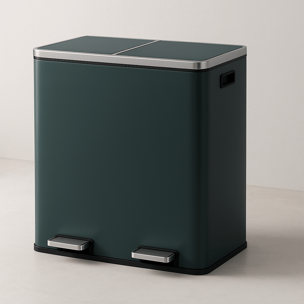 poubelle cuisine | Double Compartiment - Rangement Facile