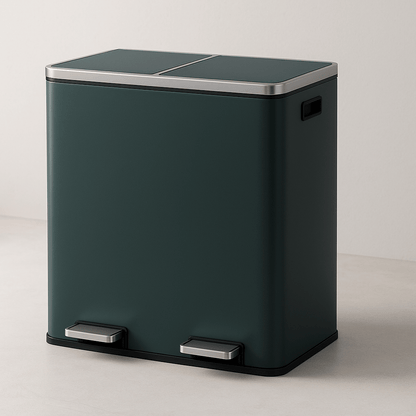 poubelle cuisine | Double Compartiment - Rangement Facile