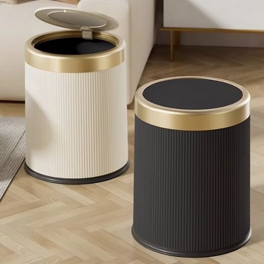 Poubelle | Élégance Dorée - Rangement Facile