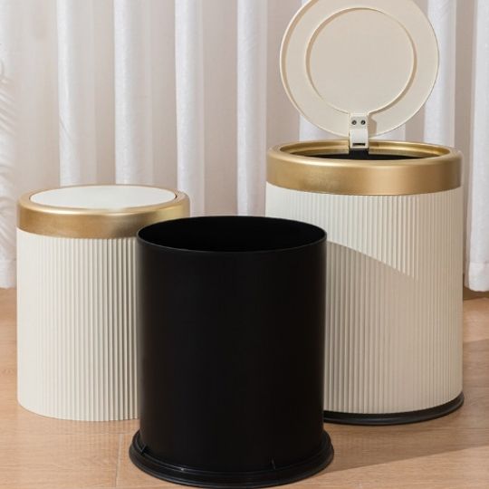 Poubelle | Élégance Dorée - Rangement Facile