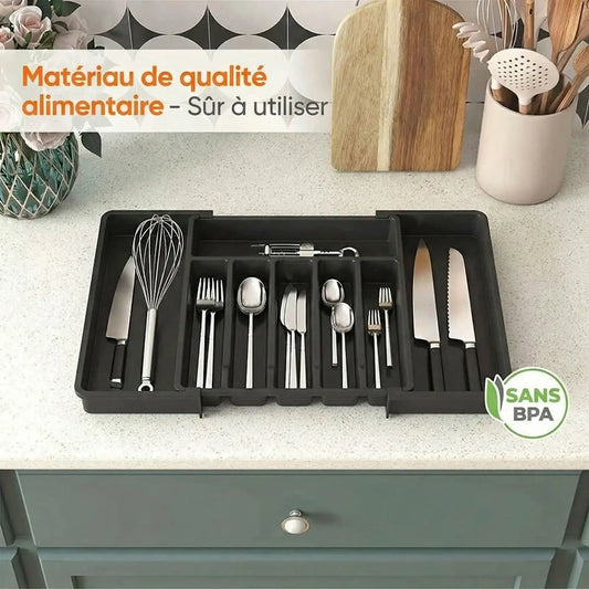 range couverts tiroir | FlexiCouvert - Rangement Facile