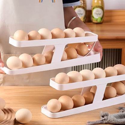Rangement frigo pour œufs | Distributeur à gravité - Rangement Facile